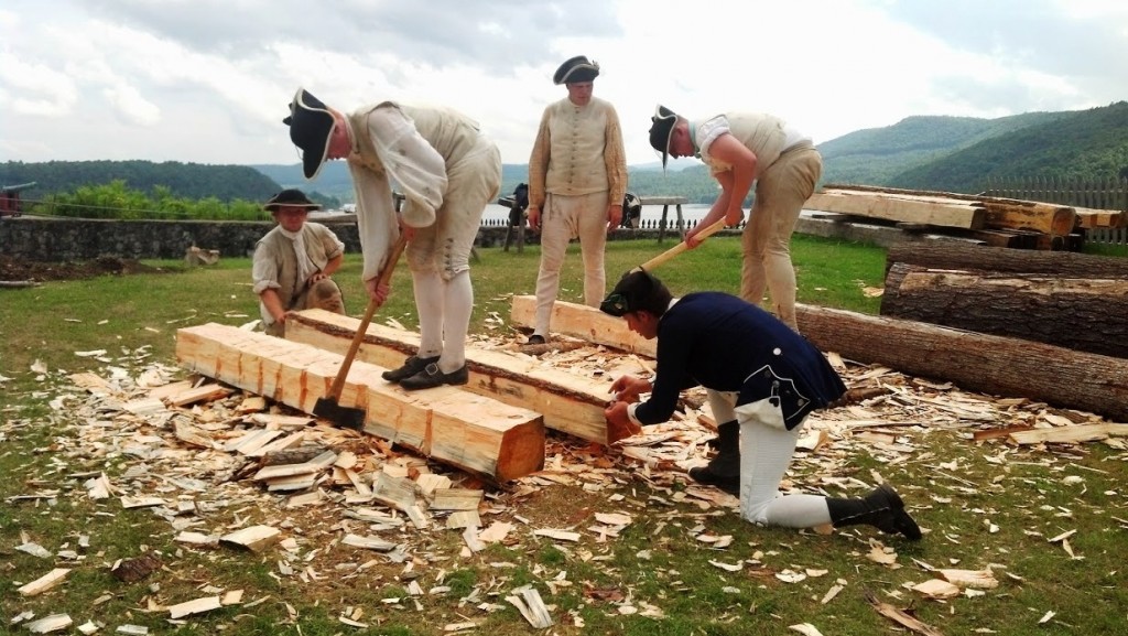 Fort Ticonderoga event features hut building in 1776