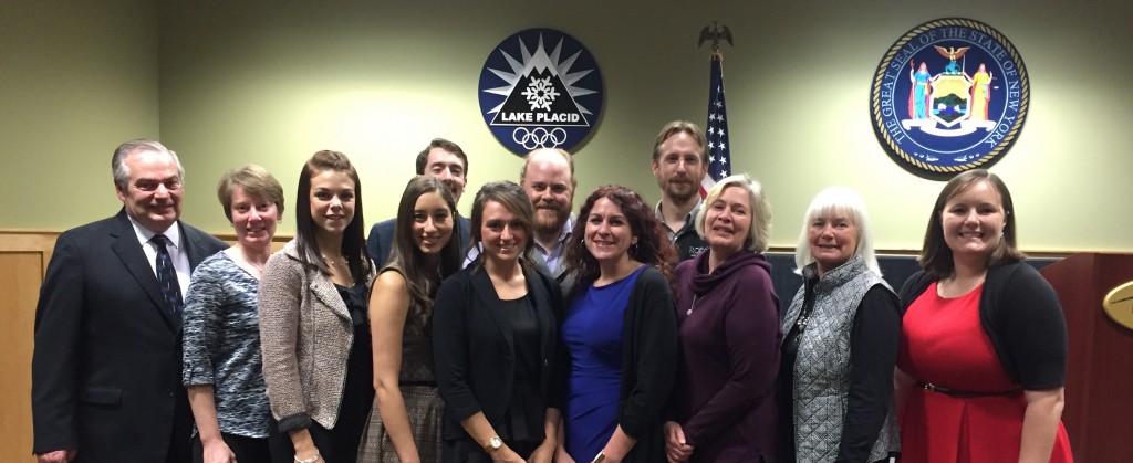 ROOST employees gather to celebrate their CEO.