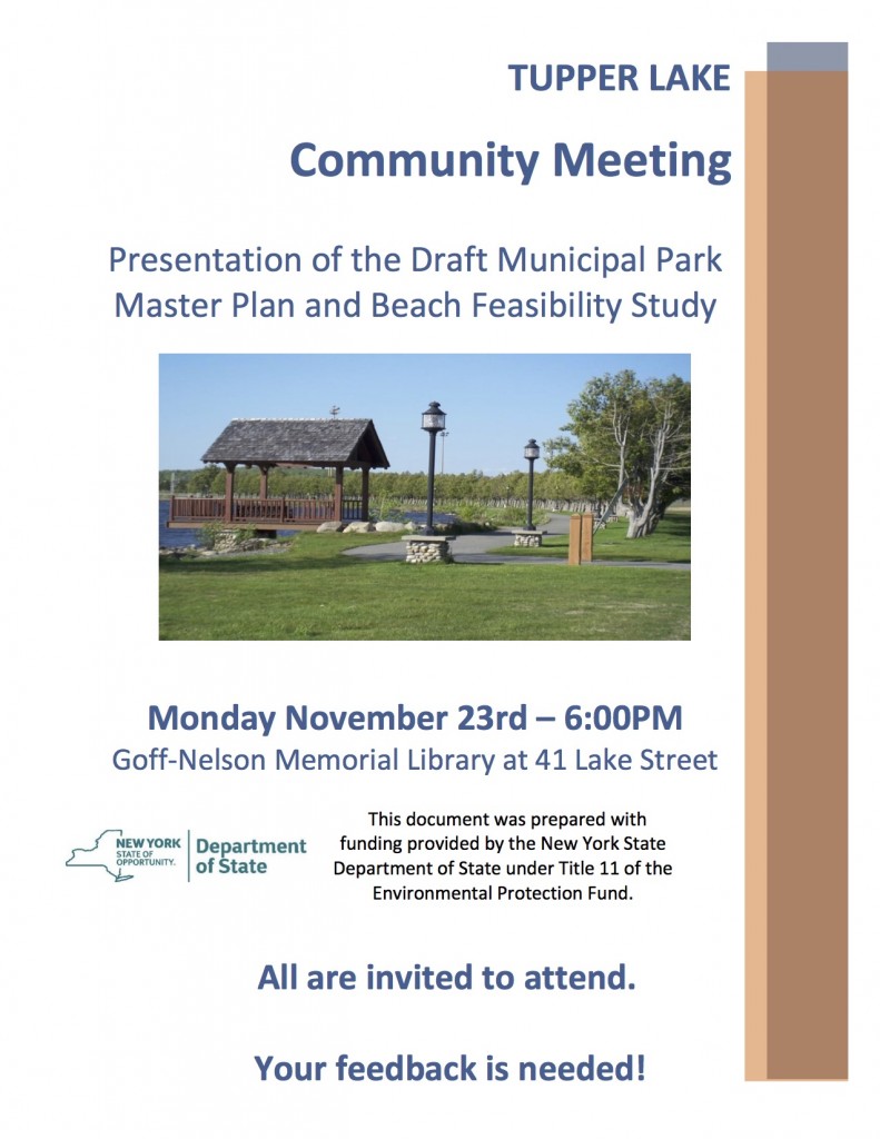 November 23rd Community Meeting Flyer