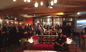 Attendees gathered at The Lake House in Lake Placid for the 2016 ROOST Annual Meeting and Winter Social.