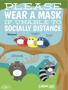 Politely Adirondack Face Mask Printable Poster (COVID-19)