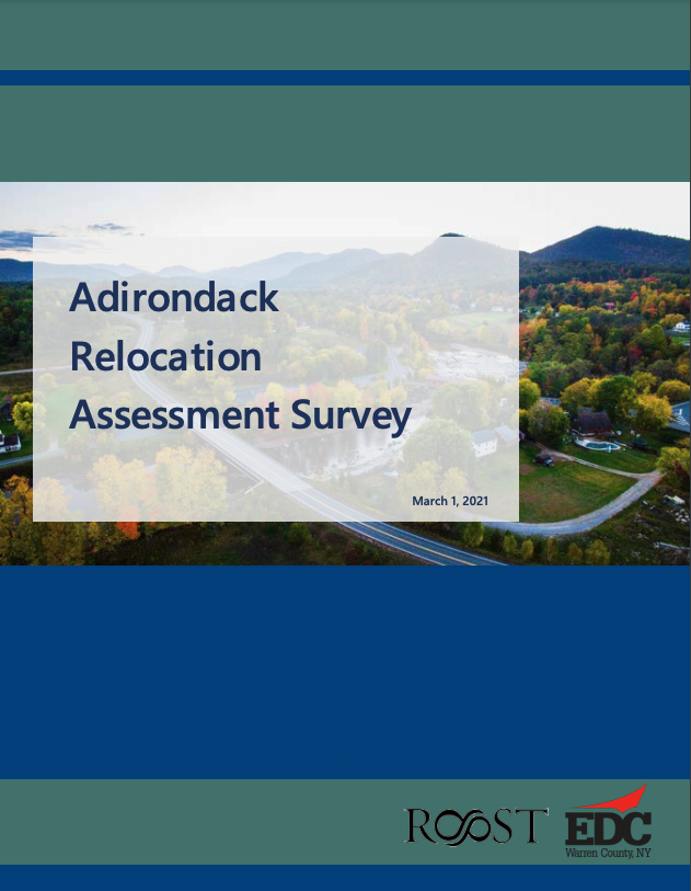 Adirondack Relocation Assessment Survey Cover.