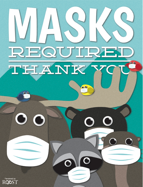 The Politely Adirondack Animals - Masks Required, Thank You.