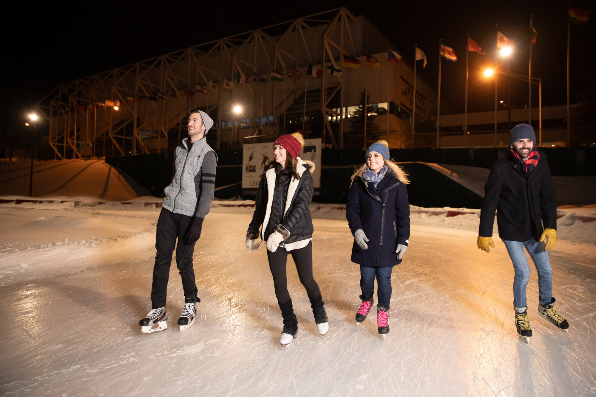 ice skating on the skating oval